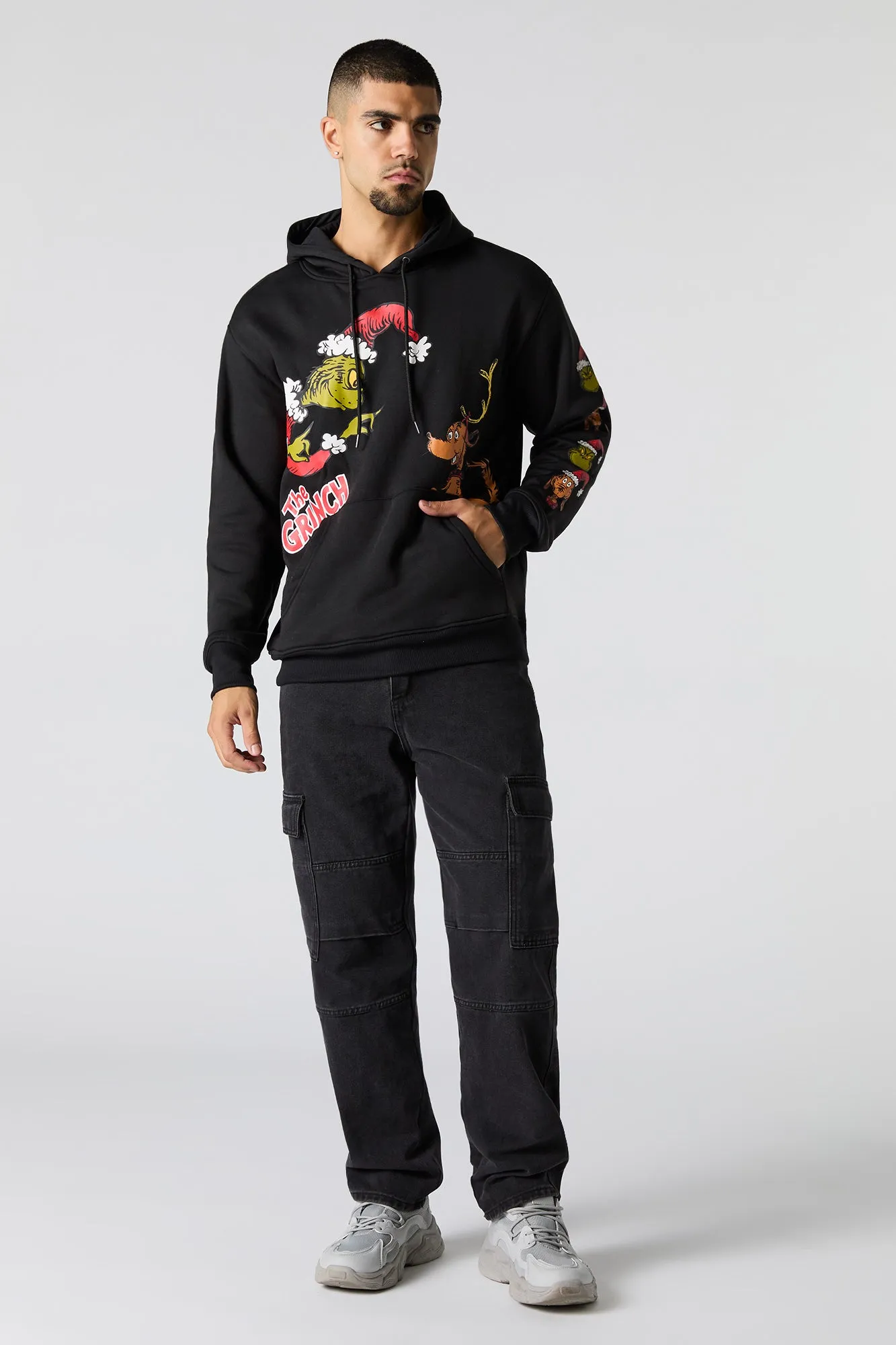 The Grinch & Max Graphic Fleece Hoodie sold by Urban Planet product image thumbnail 3