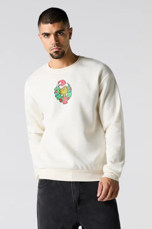 The Grinch Graphic Fleece Sweatshirt sold by Urban Planet