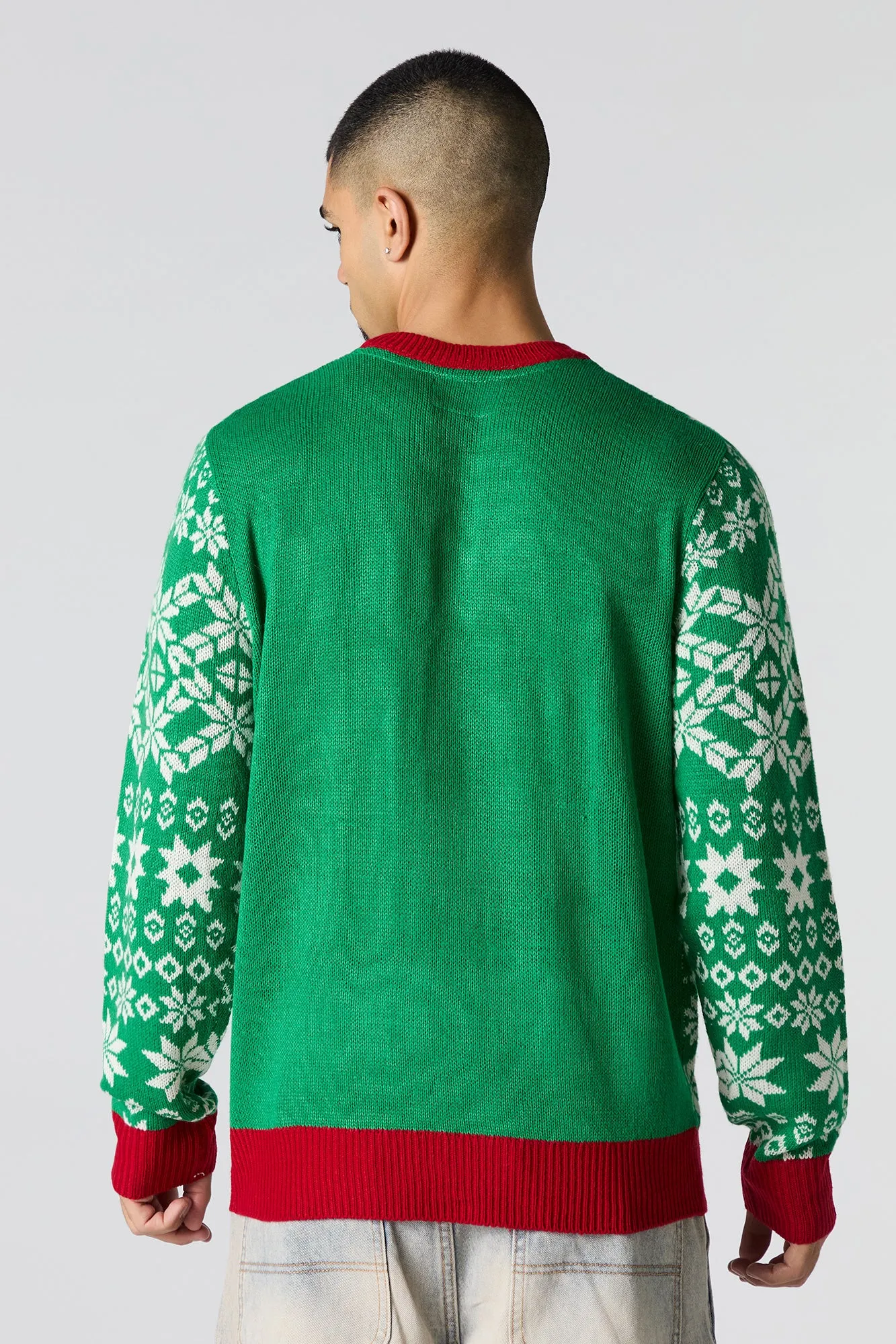 3D Furry Reindeer Ugly Christmas Sweater sold by Urban Planet product image thumbnail 2