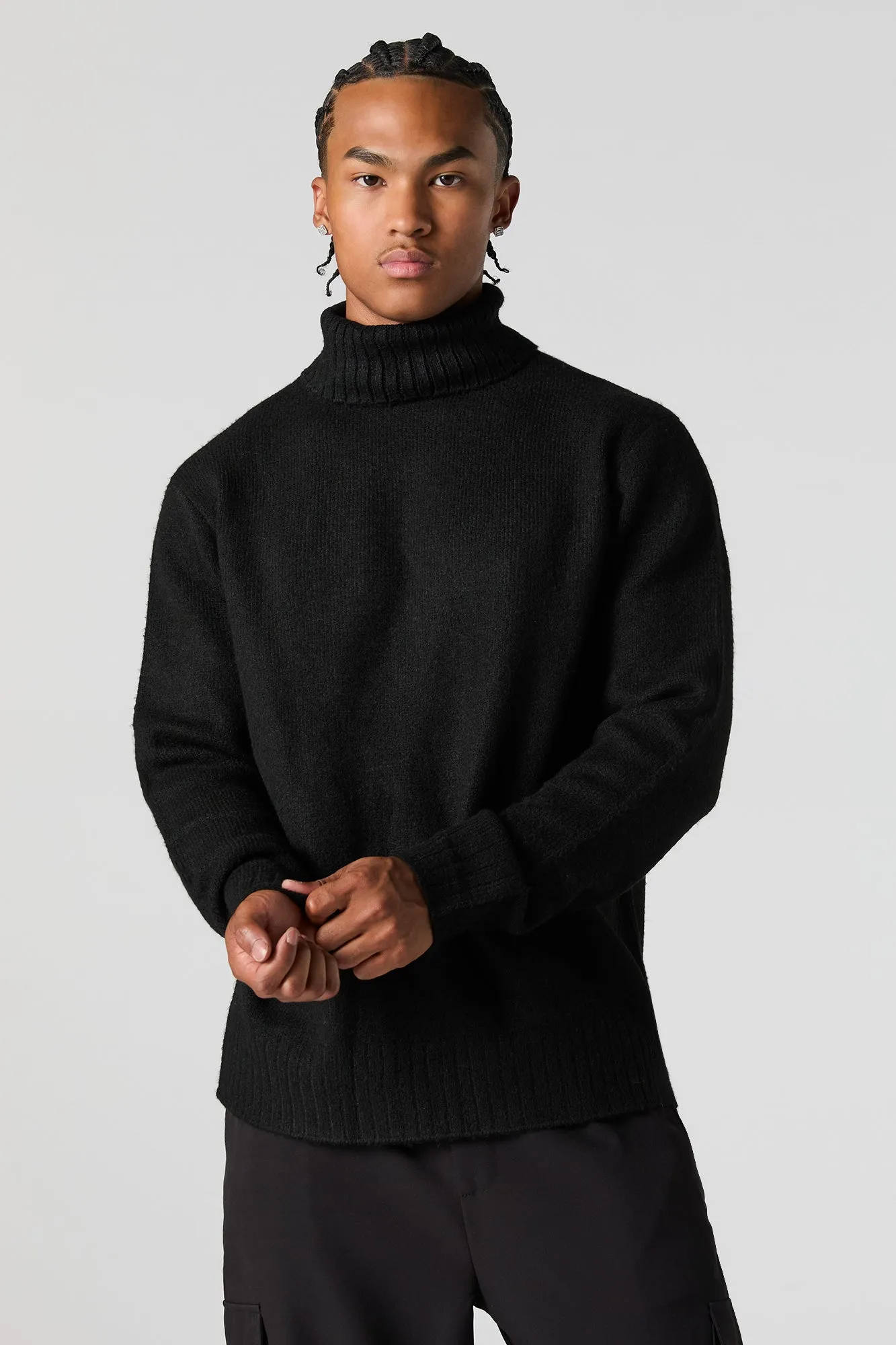 Mossy Knit Turtleneck Sweater sold by Urban Planet product image thumbnail 5