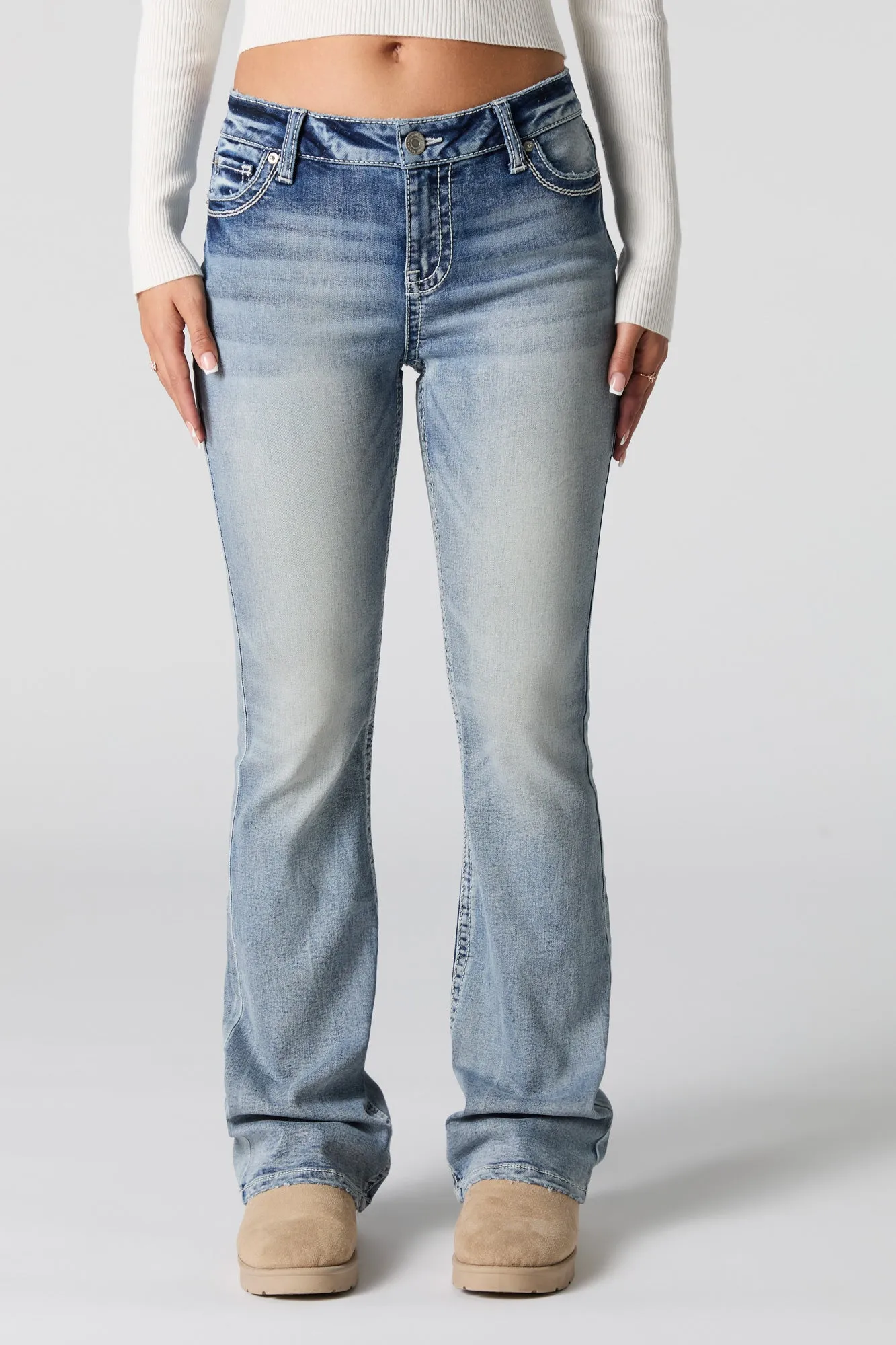 Vintage Wash Bootcut Jean sold by Urban Planet product image thumbnail 5