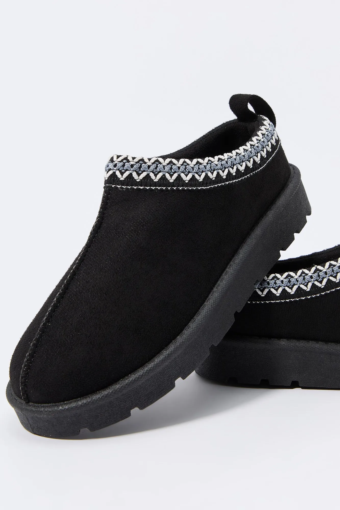 Embroidered Suede Slipper Booties sold by Urban Planet product image thumbnail 5