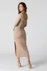 Contour Long Sleeve Slit Midi Dress sold by Urban Planet