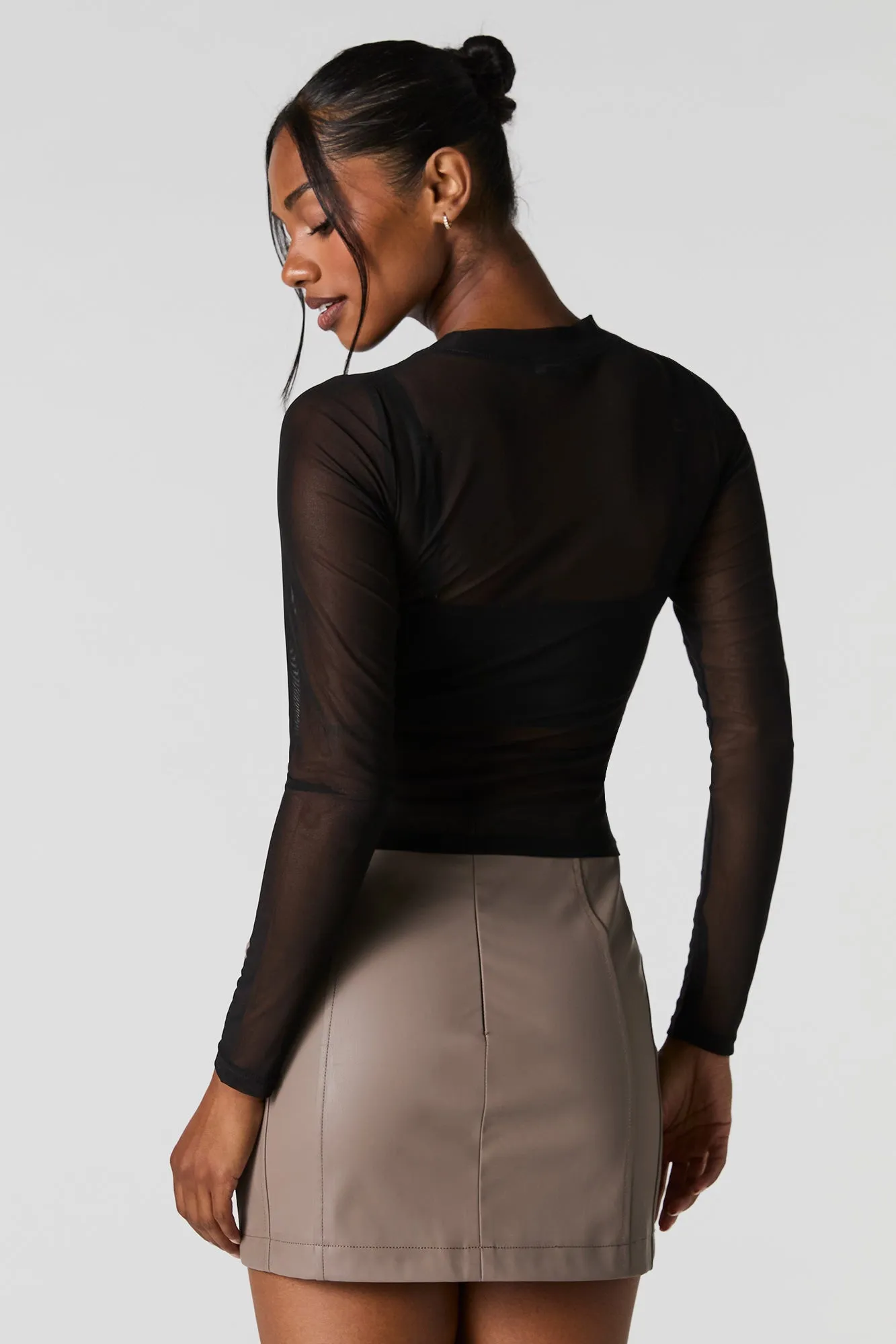 Haut en filet à manches longues sold by Urban Planet product image thumbnail 5