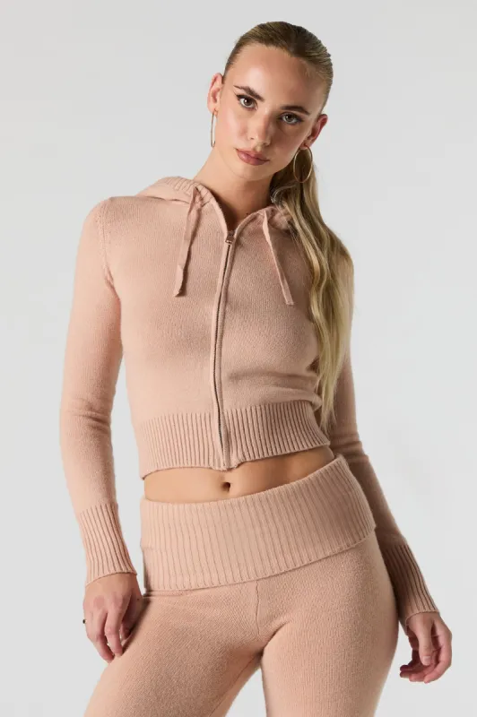 Zip-Up Hooded Sweater sold by Urban Planet