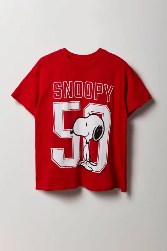 T-shirt coupe garçonne à motif Snoopy sold by Urban Planet