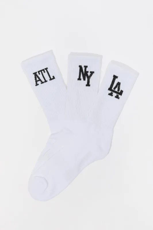 City Crew Socks (3 Pack) sold by Urban Planet