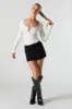Ribbed Keyhole Long Sleeve Bodysuit sold by Urban Planet