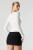 Ribbed Keyhole Long Sleeve Bodysuit sold by Urban Planet
