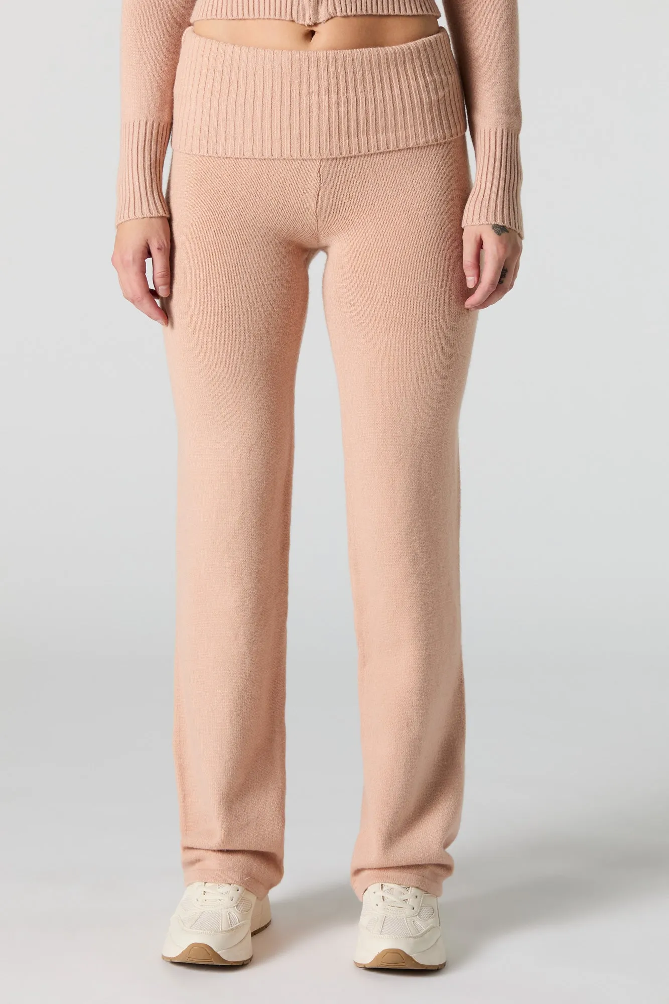 Knit Foldover Waist Pant sold by Urban Planet product image thumbnail 2