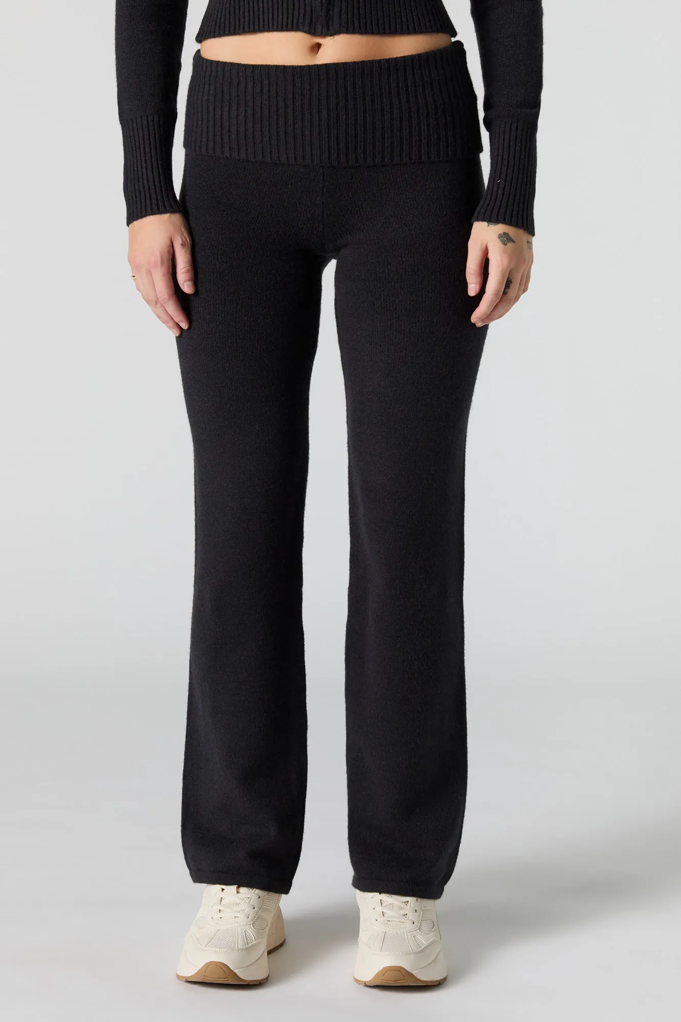 Pantalon en tricot à taille repliée sold by Urban Planet product image thumbnail 5