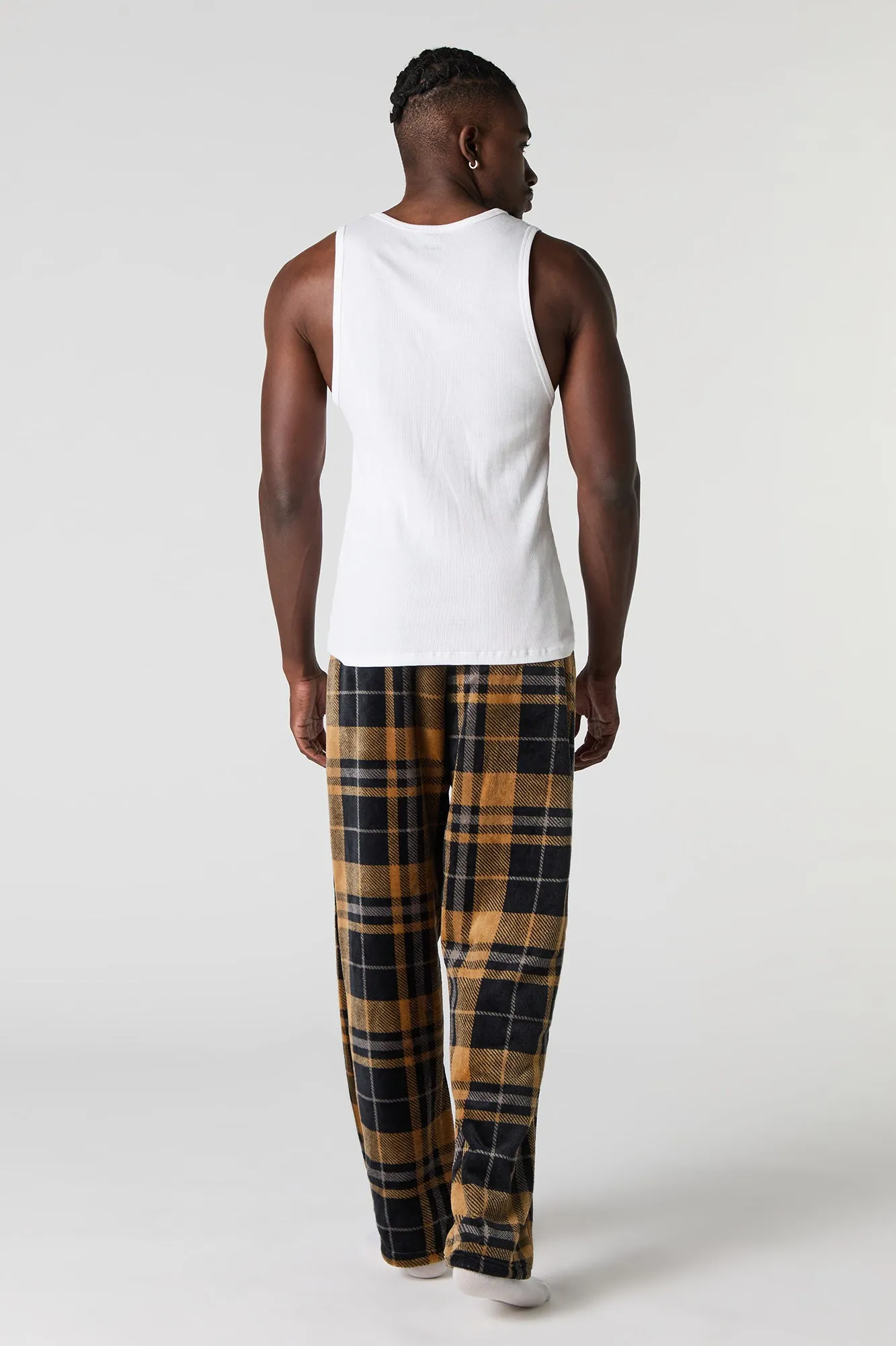 Pantalon de pyjama pelucheux à carreaux sold by Urban Planet product image thumbnail 2