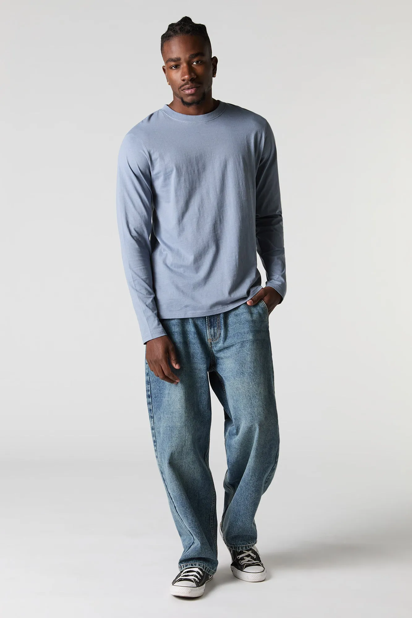 Solid Long Sleeve Top sold by Urban Planet product image thumbnail 3