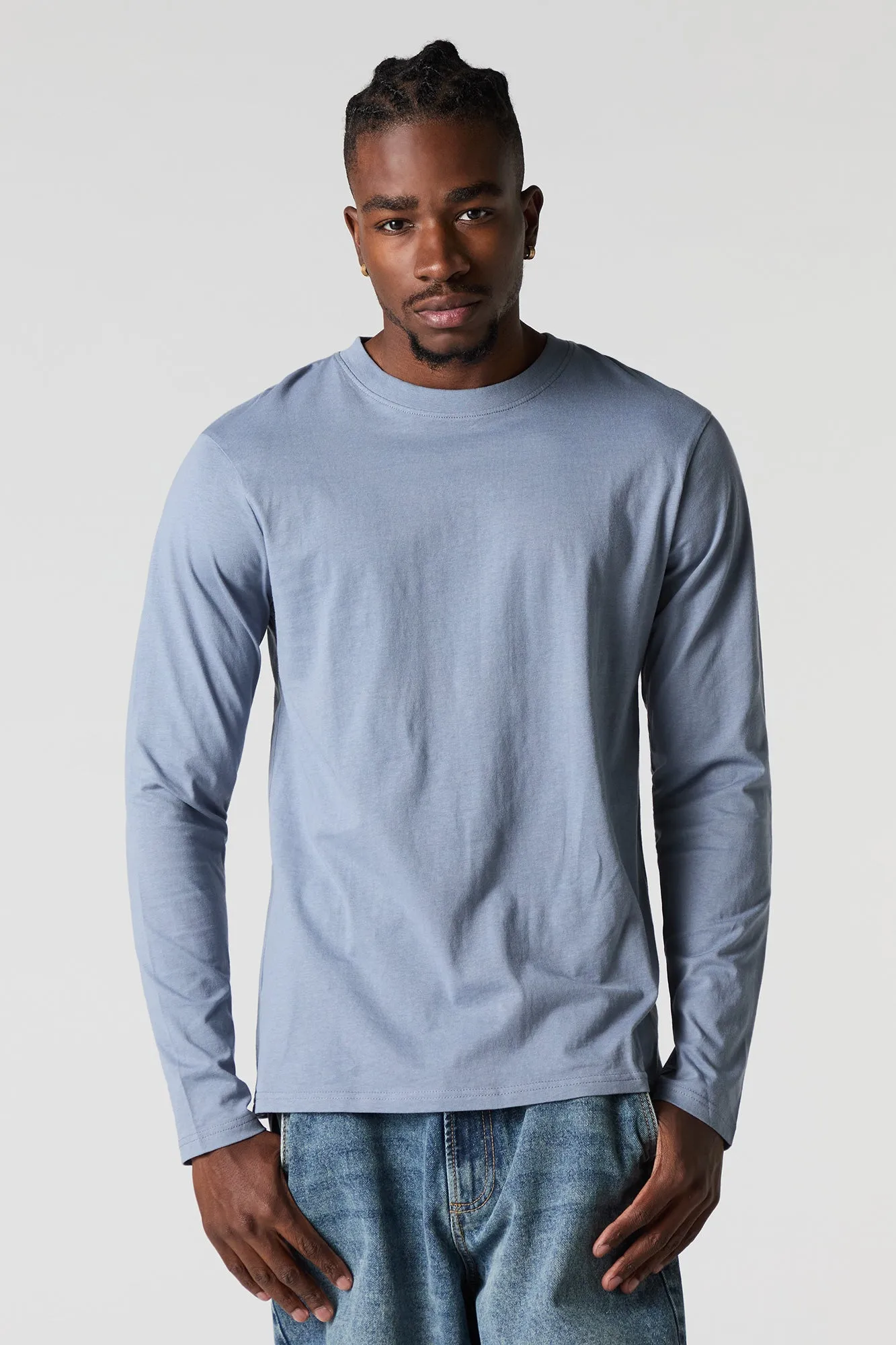 Solid Long Sleeve Top sold by Urban Planet