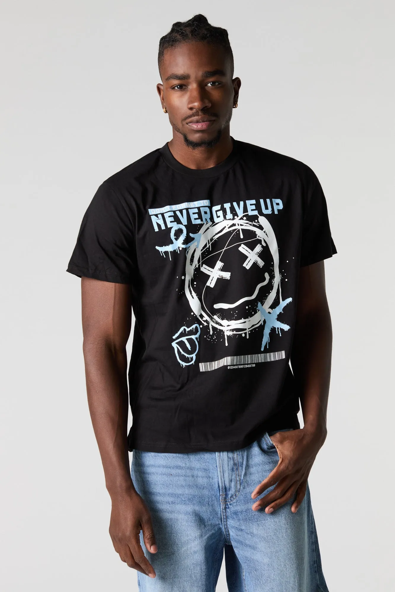 Never Give Up Graphic T-Shirt sold by Urban Planet