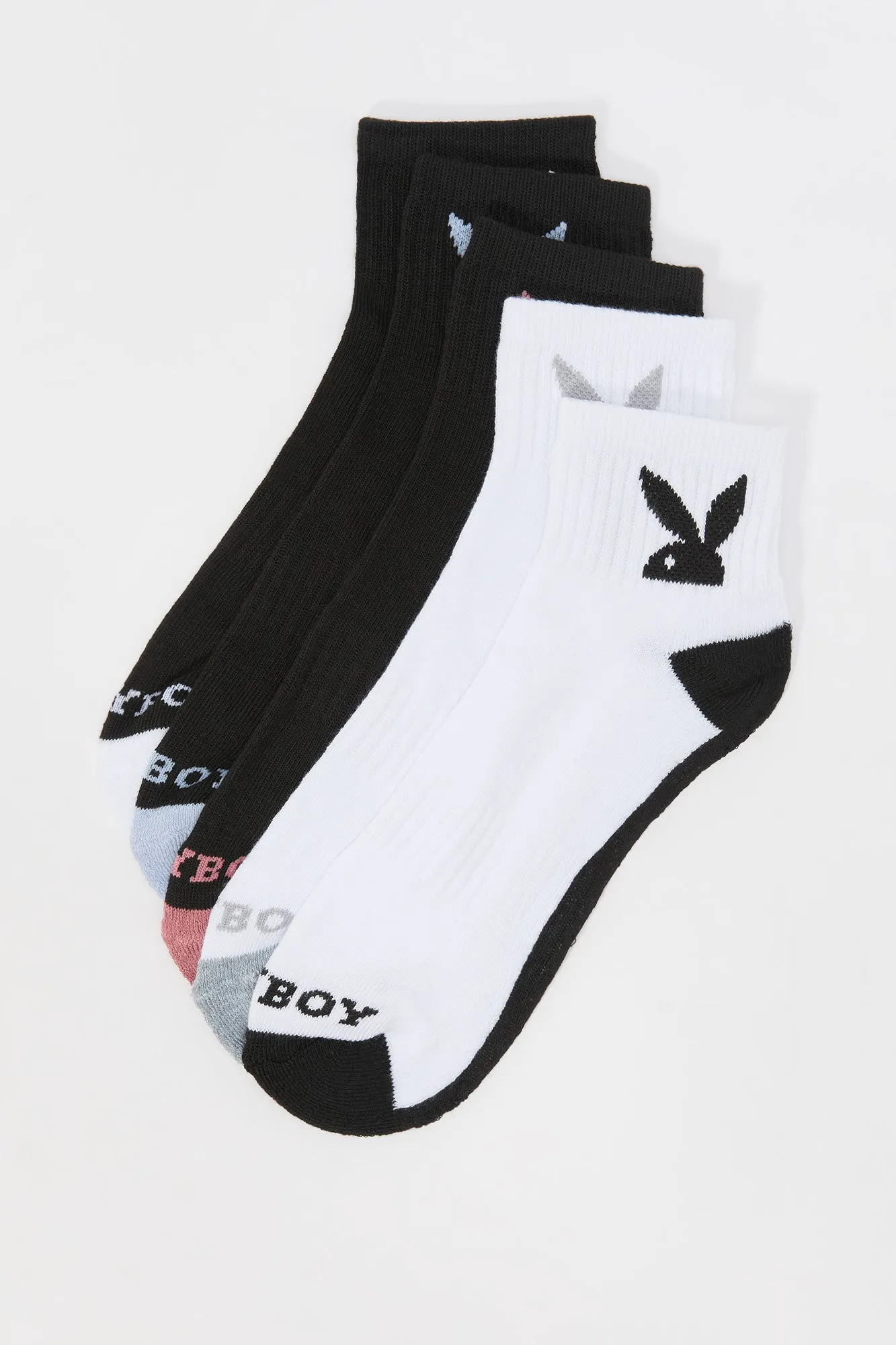 Playboy Quarter Socks (5 Pack) sold by Urban Planet product image thumbnail 2