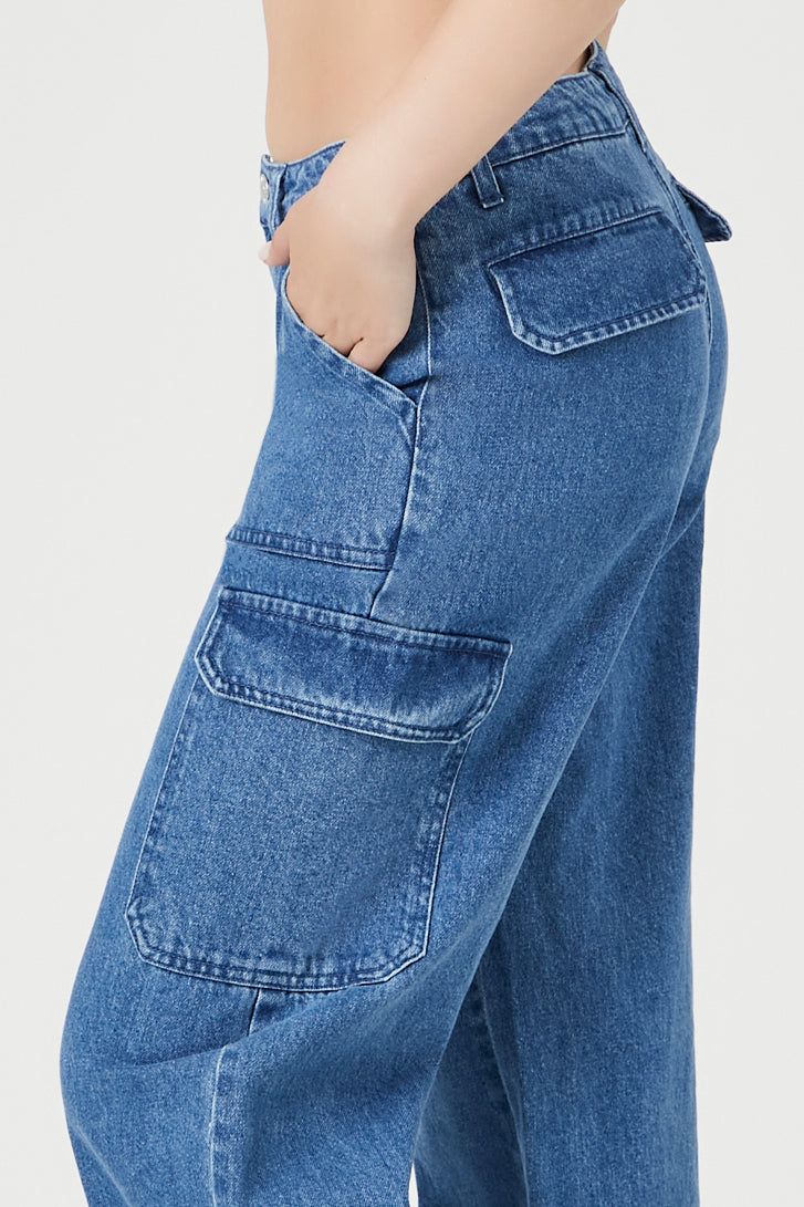 Wide Leg Cargo Jean sold by Urban Planet product image thumbnail 10