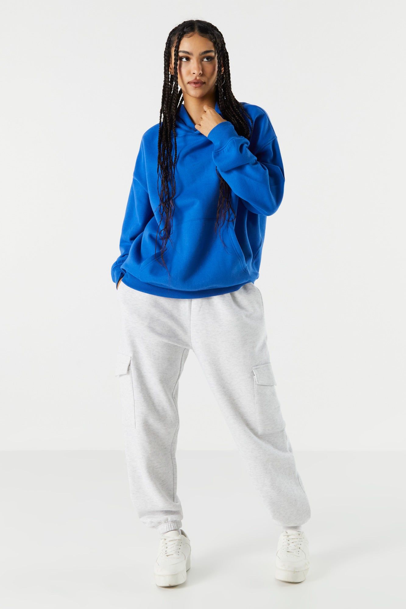 Haut surdimensionné à capuchon en molleton colore sold by Urban Planet product image thumbnail 9