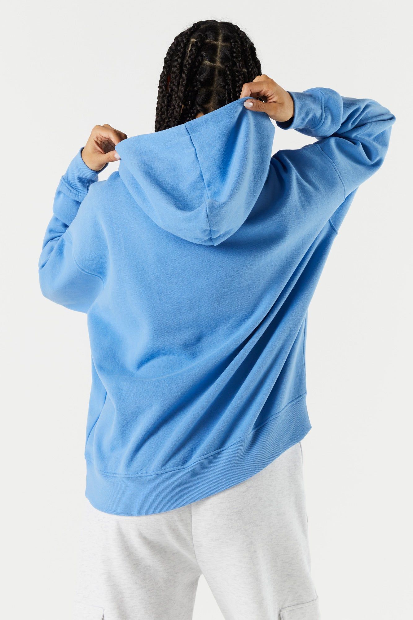 Haut surdimensionné à capuchon en molleton colore sold by Urban Planet product image thumbnail 2