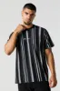 T-shirt rayé avec motif brodé sold by Urban Planet