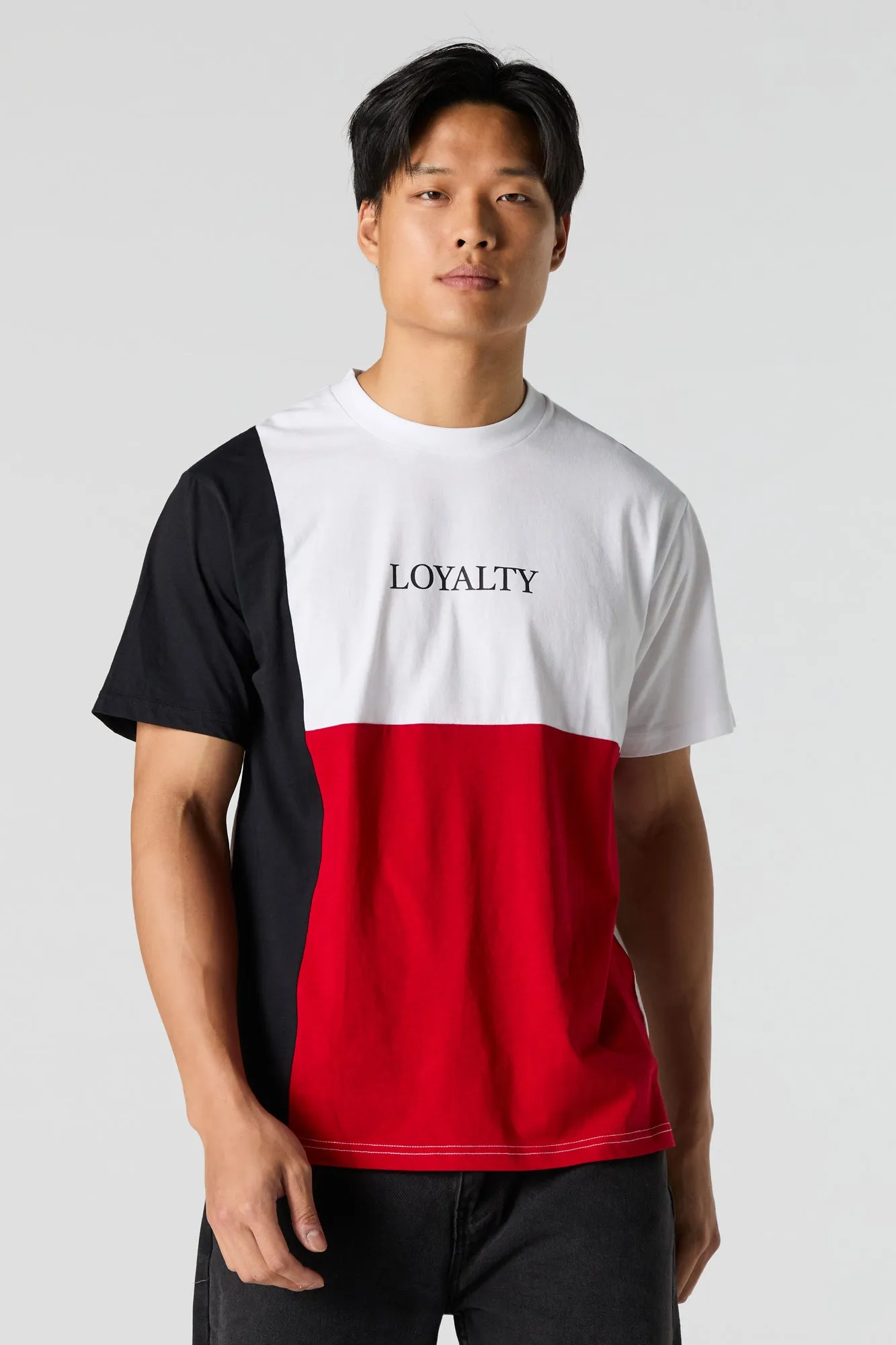 Colourblock Graphic T-Shirt sold by Urban Planet