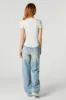 Extensible jean à jambe large délavé vintage pâle sold by Urban Planet