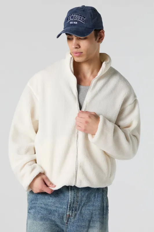 Sherpa Zip-Up Jacket sold by Urban Planet