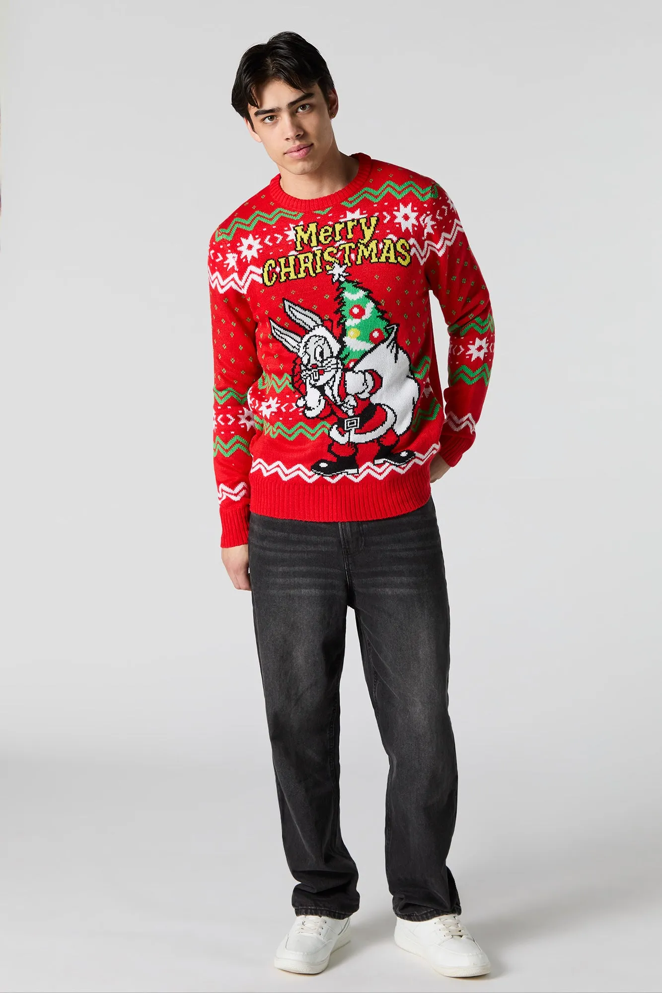 Bugs Bunny Jacquard Knit Christmas Sweater sold by Urban Planet product image thumbnail 3