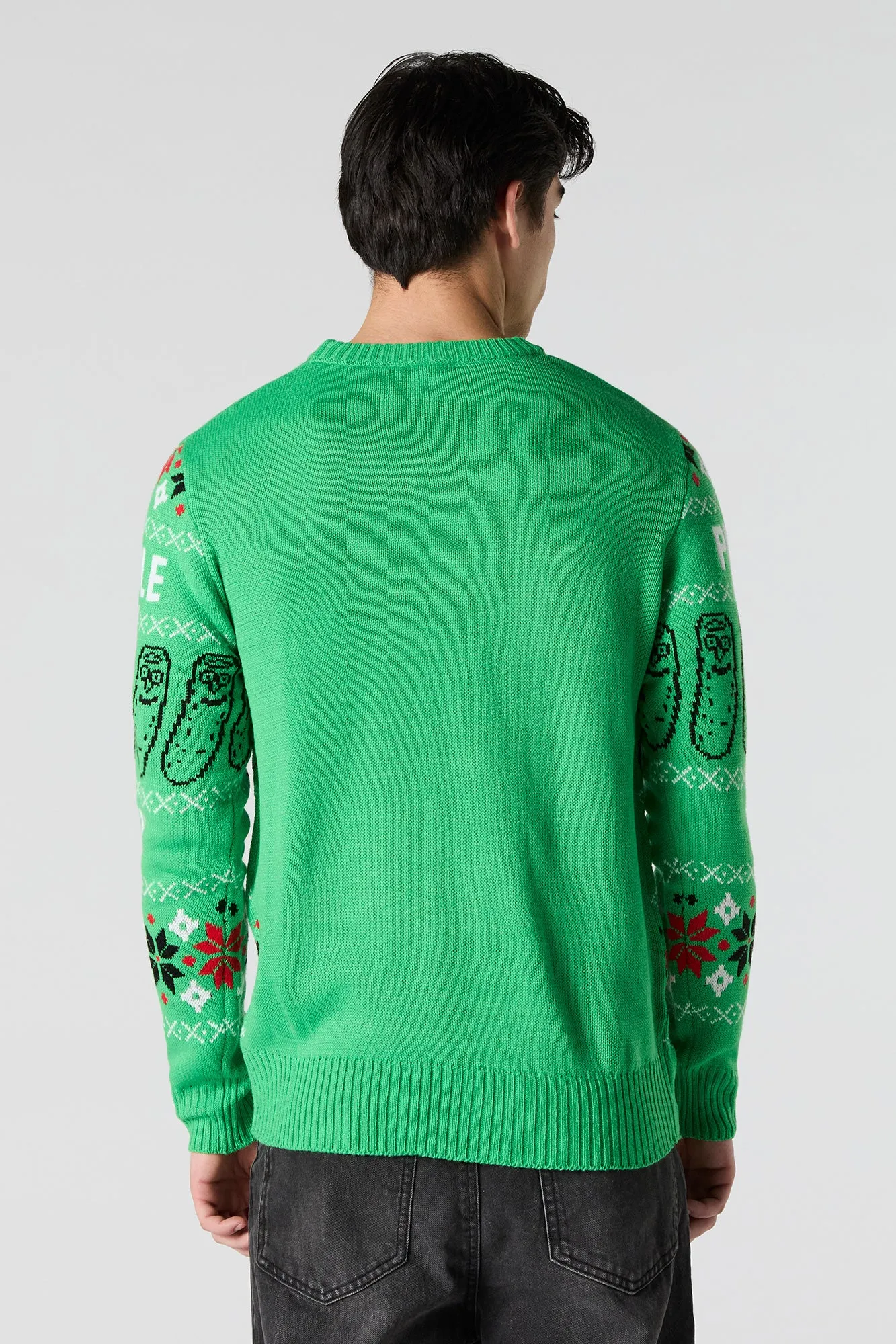 Chandail de Noël en tricot jacquard Pickle Rick sold by Urban Planet product image thumbnail 2