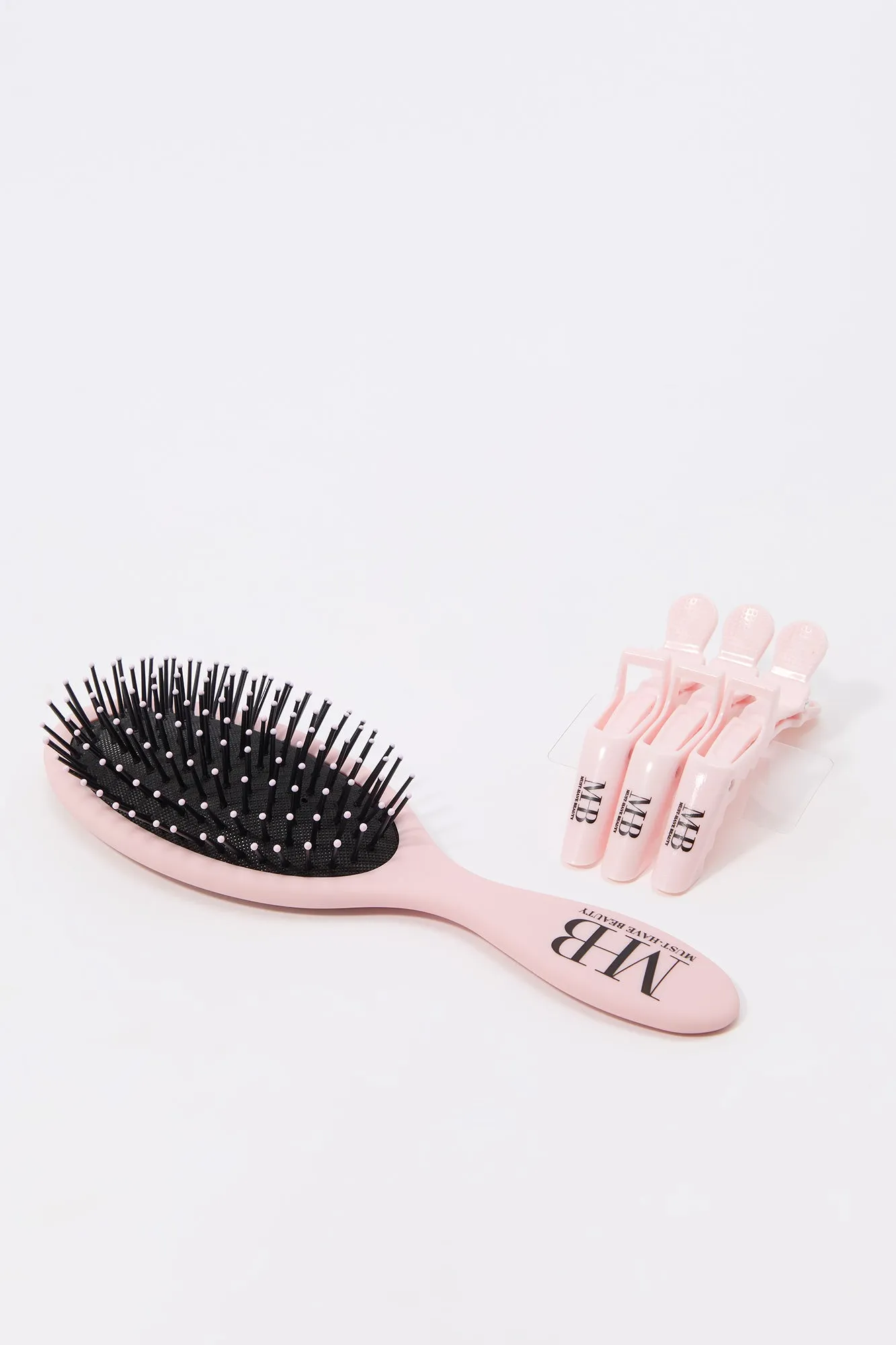 Hair Brush & Blow Dry Clip Set (4 Pcs) sold by Urban Planet