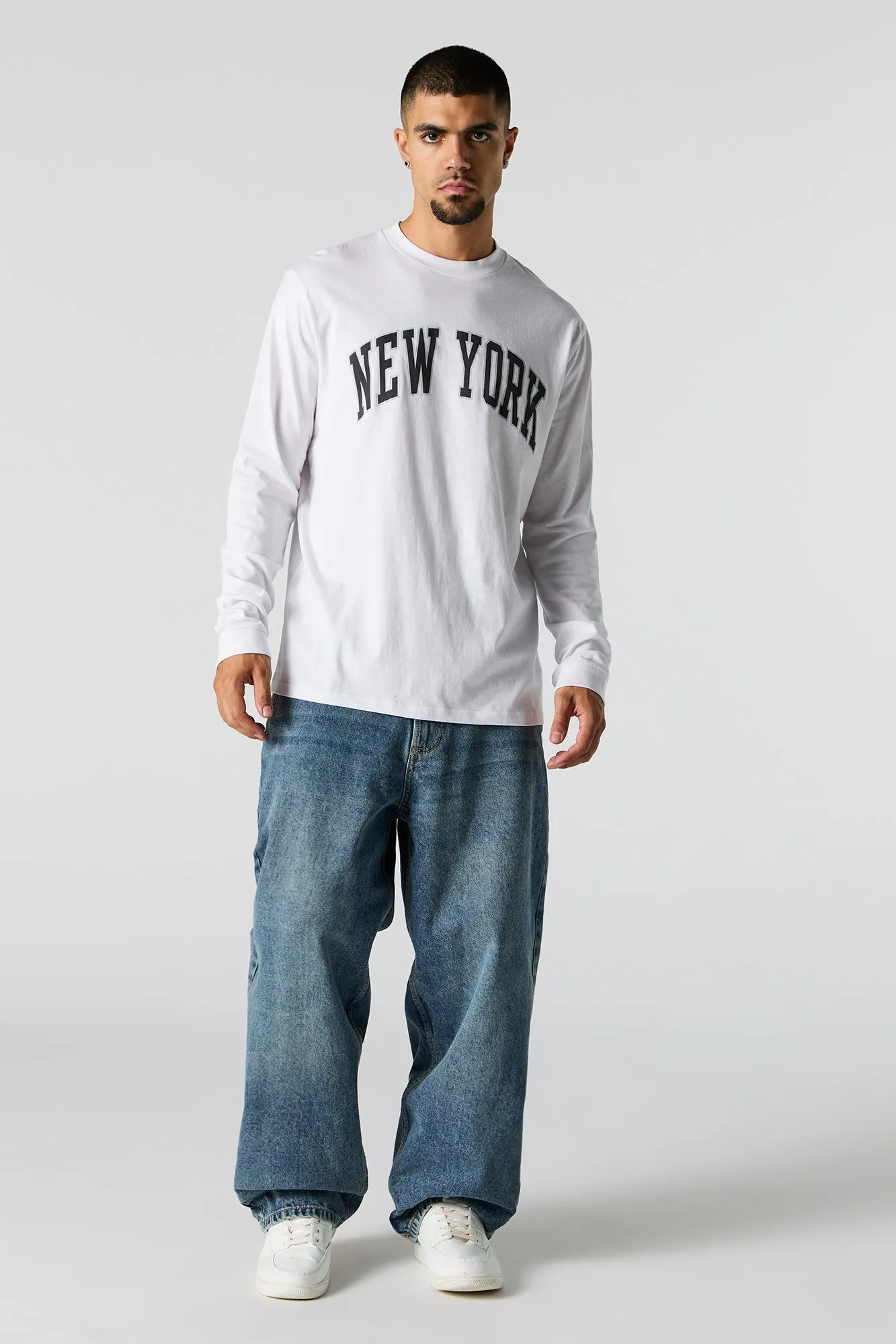 Haut à manches longues avec imprimé City sold by Urban Planet product image thumbnail 3