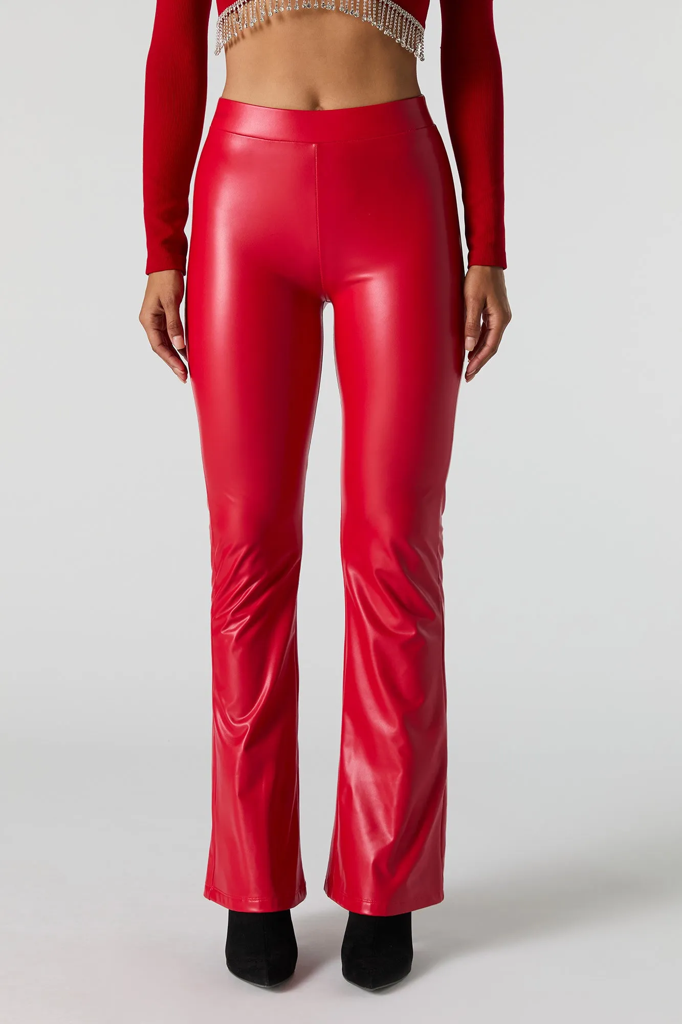 Legging à jambe évasée en similicuir sold by Urban Planet product image thumbnail 5