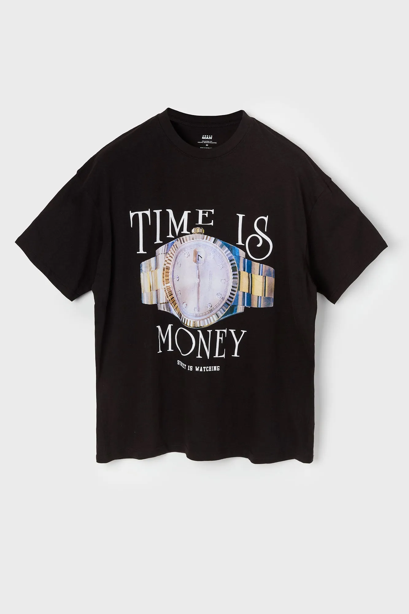 T-shirt à imprimé Time is Money sold by Urban Planet product image thumbnail 4