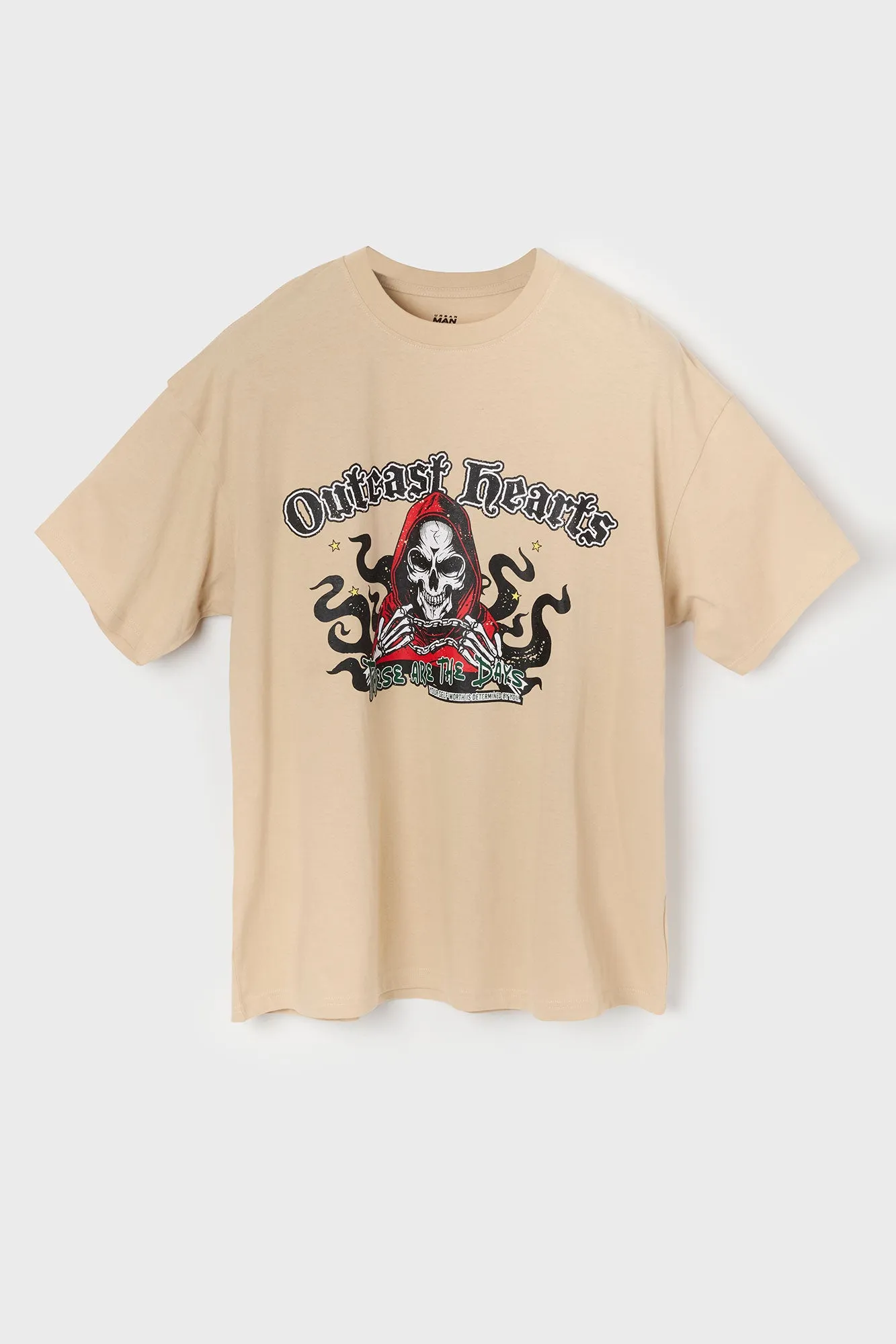 T-shirt à imprimé Outcast Hearts sold by Urban Planet product image thumbnail 4