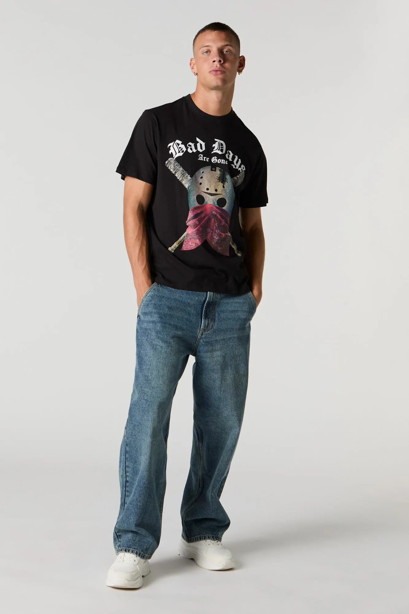 T-shirt à imprimé Bad Days Are Gone sold by Urban Planet product image thumbnail 3
