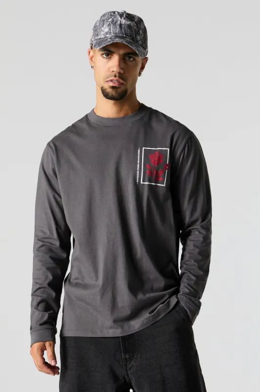 Gardens from Graveyards Graphic Long Sleeve Top sold by Urban Planet