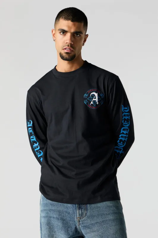 Actualized Independence Graphic Long Sleeve Top sold by Urban Planet