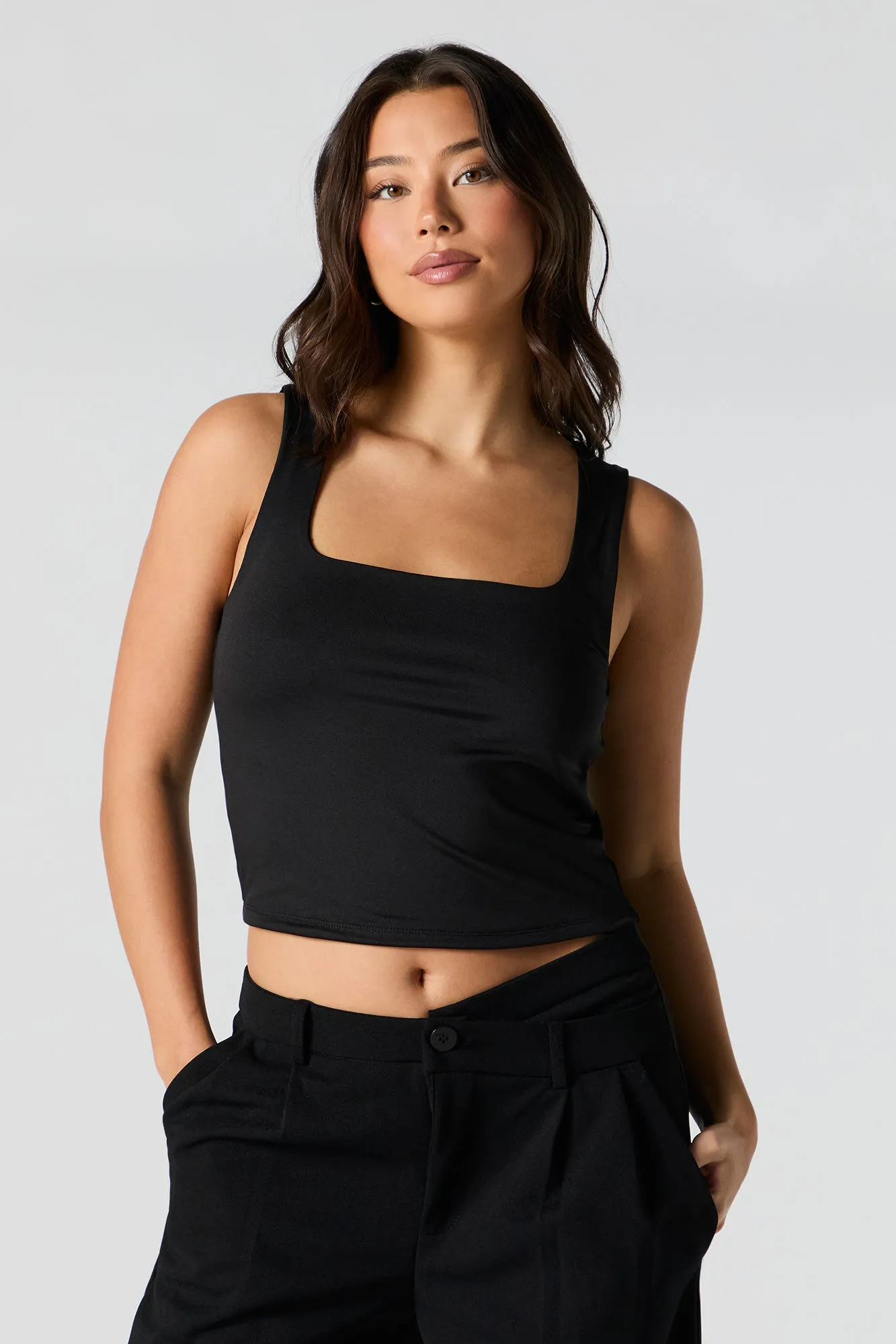 Contour Square Neck Tank sold by Urban Planet product image thumbnail 4