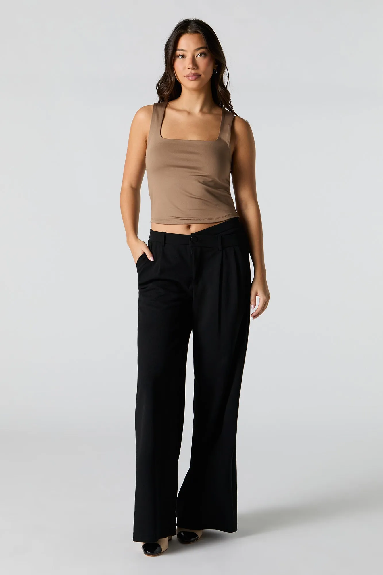 Contour Square Neck Tank sold by Urban Planet product image thumbnail 3