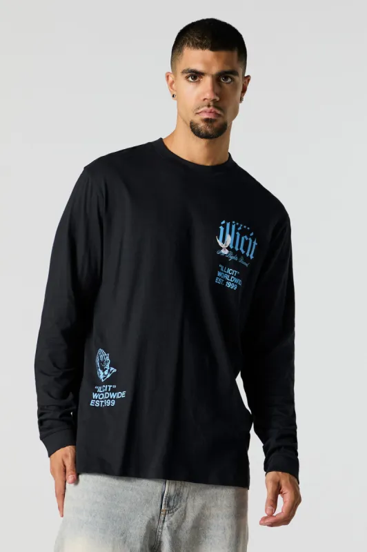Illicit Dove Graphic Long Sleeve Top sold by Urban Planet