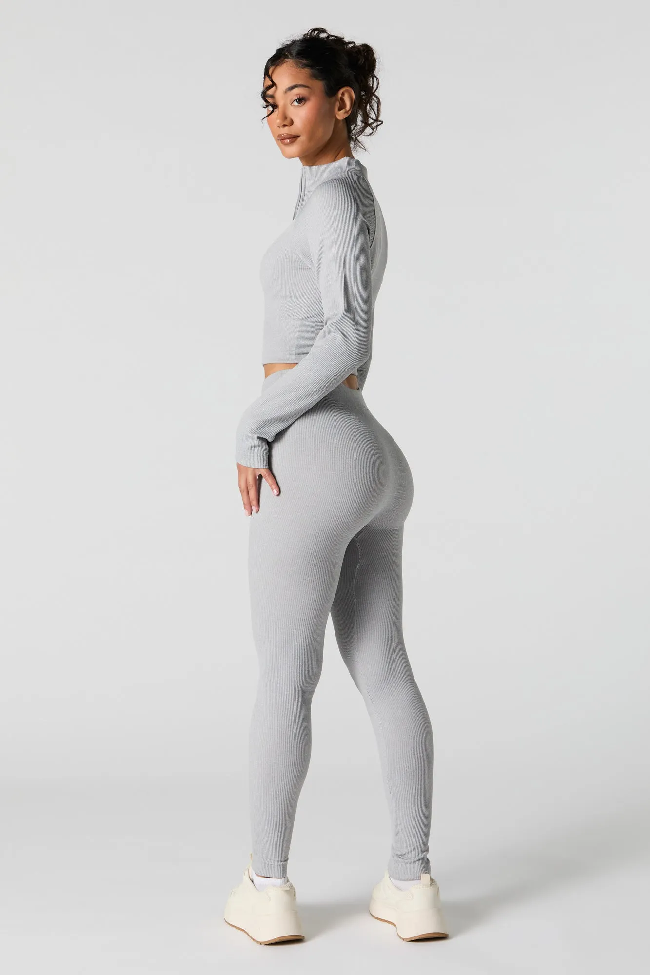 Active Seamless Ribbed Legging sold by Urban Planet product image thumbnail 3