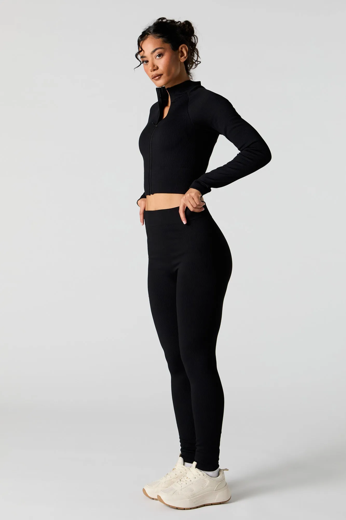 Active Seamless Ribbed Legging sold by Urban Planet product image thumbnail 5