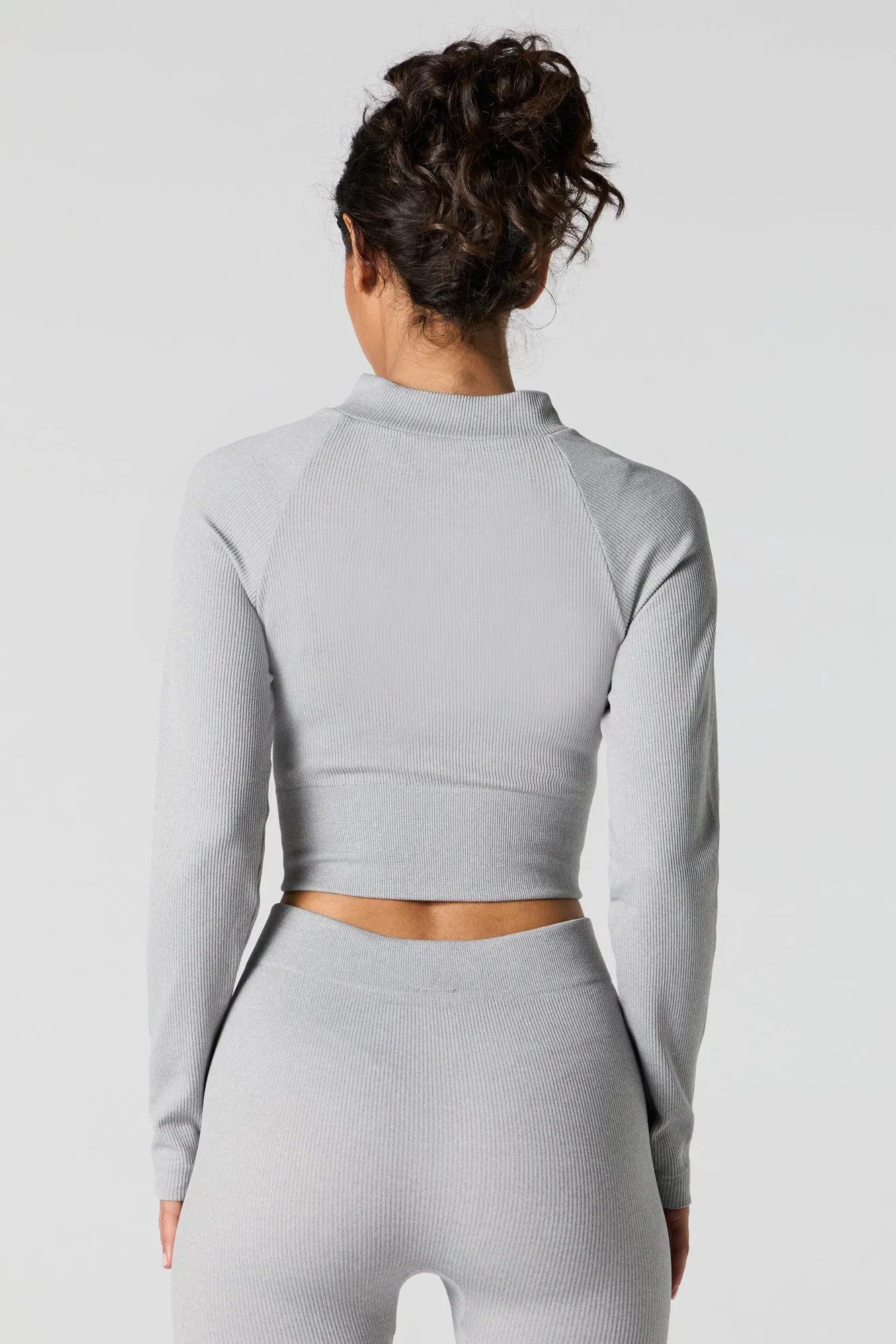 Haut côtelé sans couture à glissière Active sold by Urban Planet product image thumbnail 2