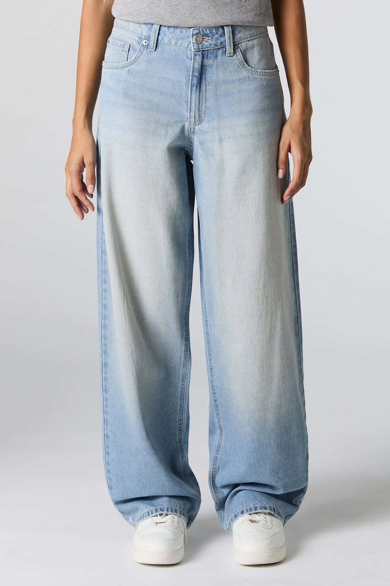 Vintage Wash Mid Rise Baggy Jean sold by Urban Planet product image thumbnail 5