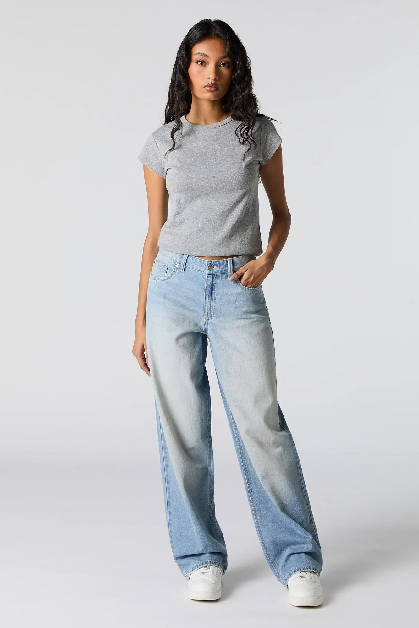 Jean mi-taille ample délavé vintage sold by Urban Planet product image thumbnail 4