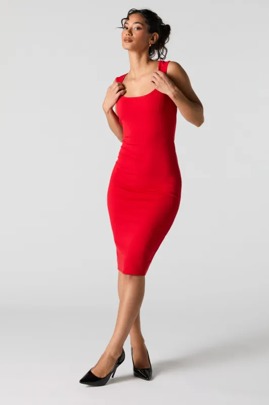 Square Neck Bodycon Midi Dress sold by Urban Planet