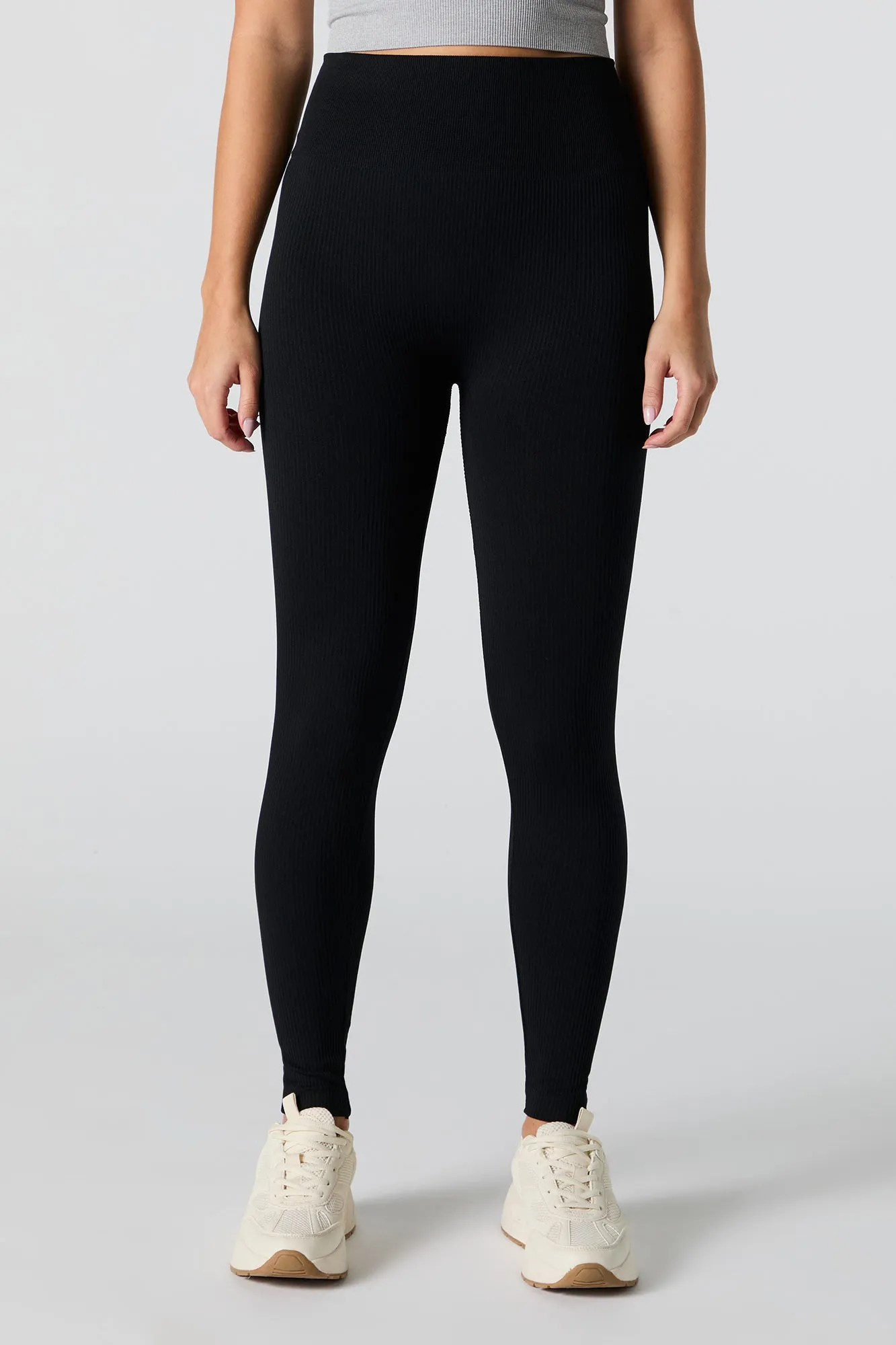 Active Seamless Ribbed Fleece Legging sold by Urban Planet product image thumbnail 5