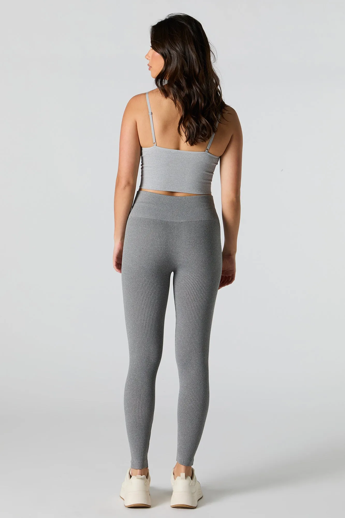 Active Seamless Ribbed Fleece Legging sold by Urban Planet product image thumbnail 3