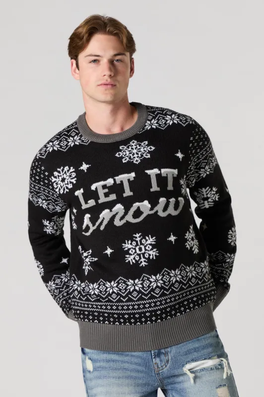 Let It Snow Light Up Ugly Christmas Sweater sold by Urban Planet