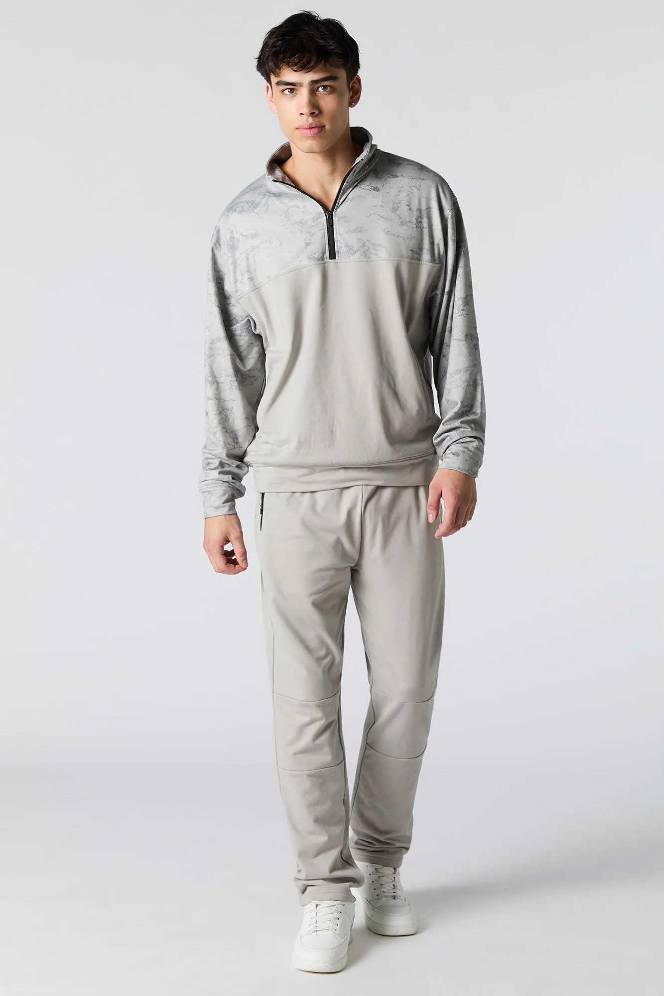 Chandail Active délavé à l'acide avec quart de fermeture à glissière sold by Urban Planet product image thumbnail 3